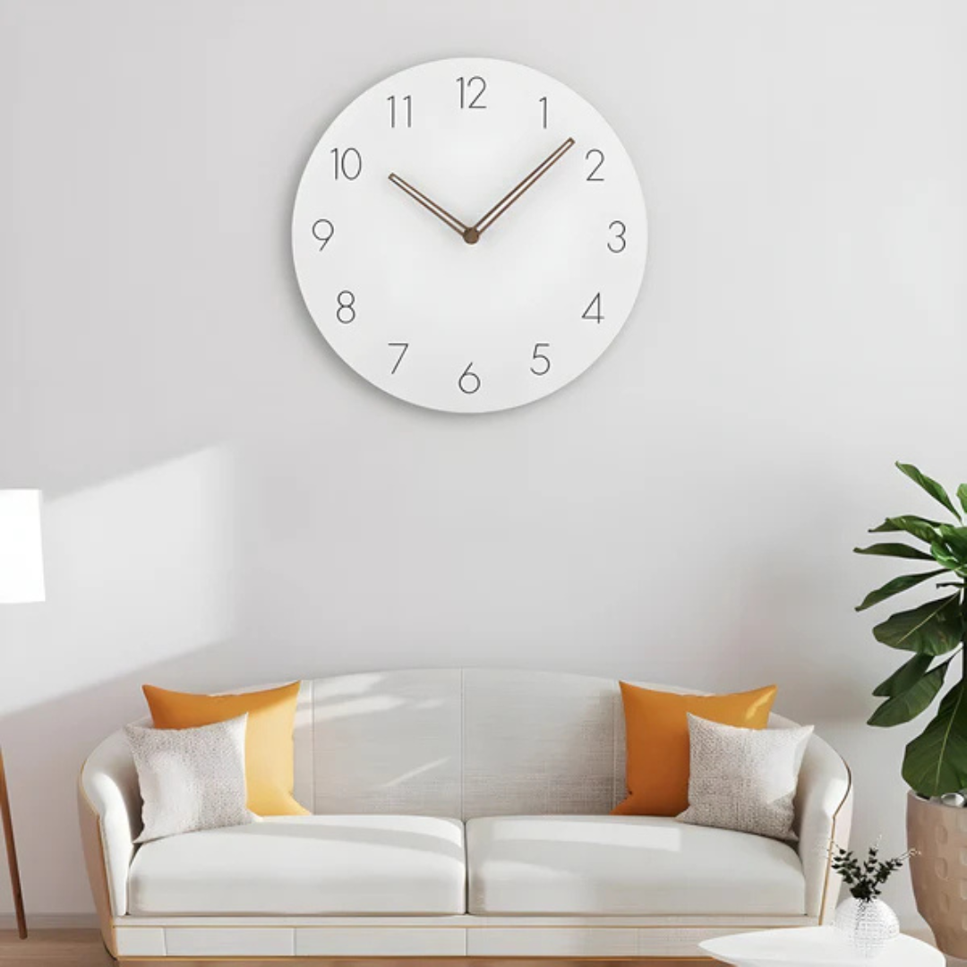 Zegar ścienny Nork — minimalistyczny, nowoczesny drewniany design