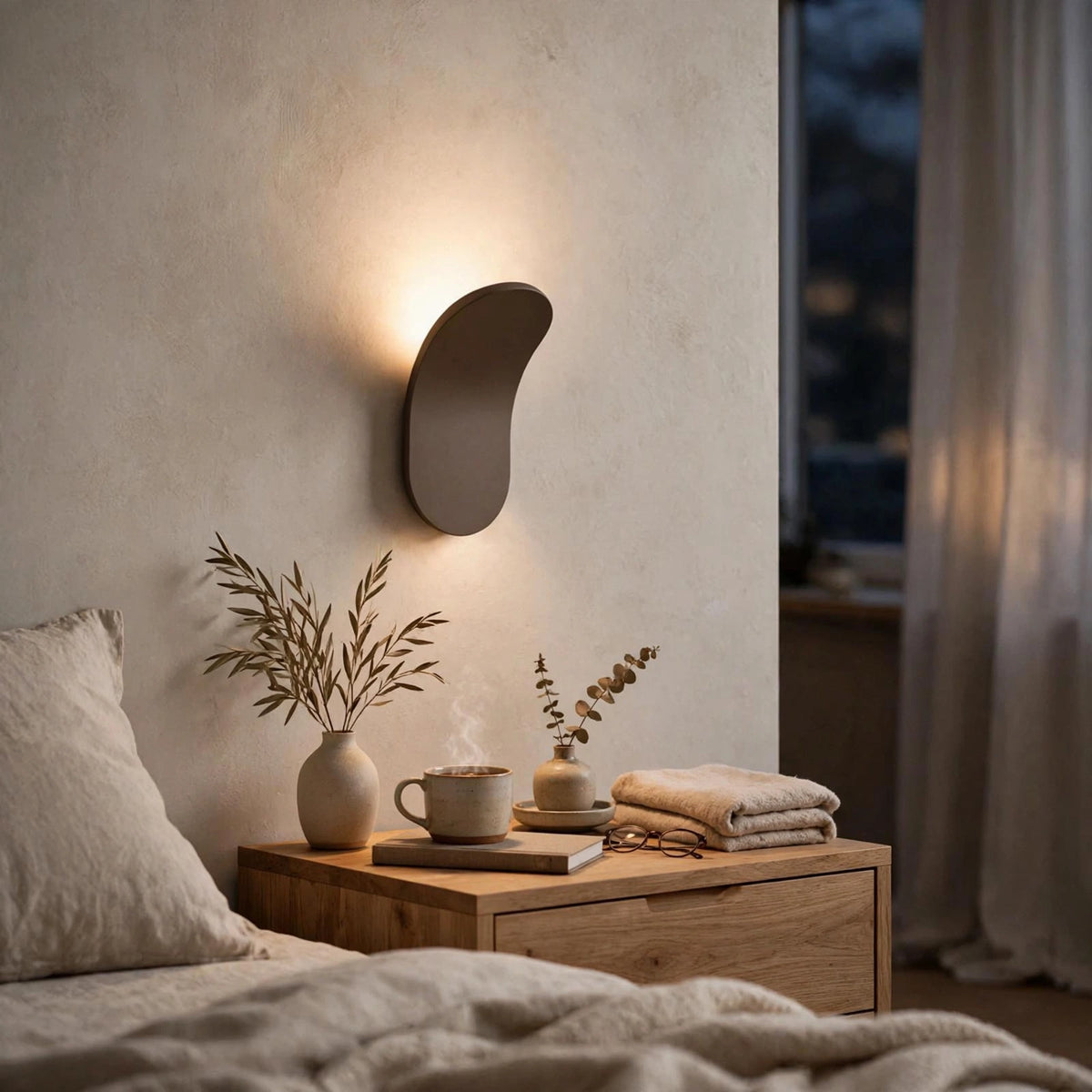Kinkiet Skandynawski Nowoczesny – Lampa Ścienna LED do Salonu i Sypialni, Design Minimalistyczny | Lampovo