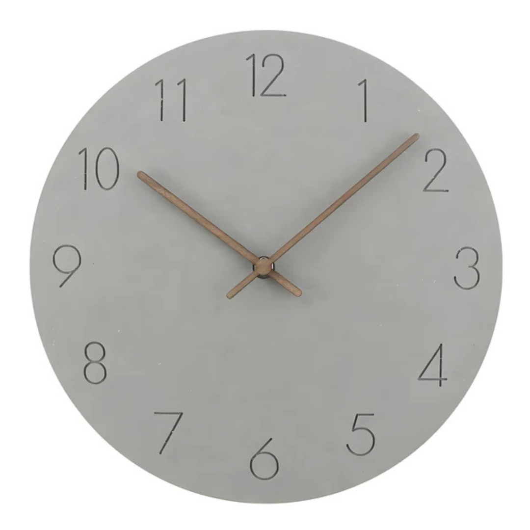 Zegar ścienny Nork — minimalistyczny, nowoczesny drewniany design