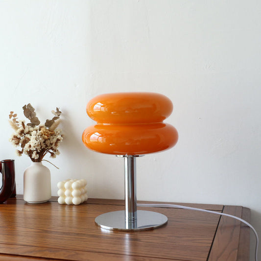 Włoska Designerska Lampa Stołowa ze Szkła – Nowoczesne Retro Oświetlenie do Salonu i Sypialni | Lampovo