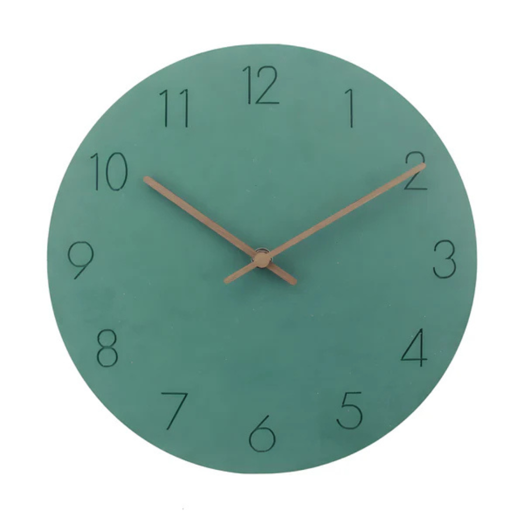 Zegar ścienny Nork — minimalistyczny, nowoczesny drewniany design
