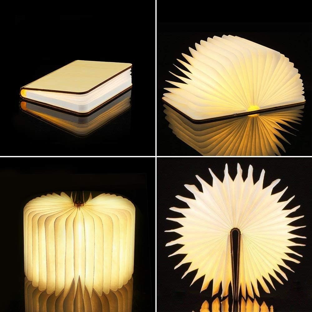 Lumibook – Składana Lampka Biurkowa LED, Ładowalna Lampa Nocna do Czytania, Design Skandynawski | Lampovo