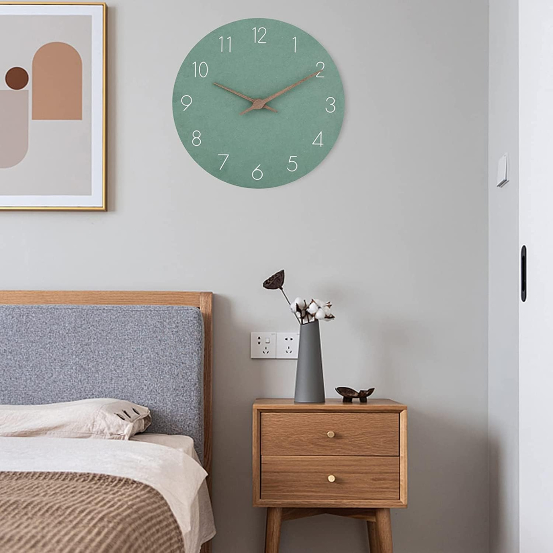 Zegar ścienny Nork — minimalistyczny, nowoczesny drewniany design