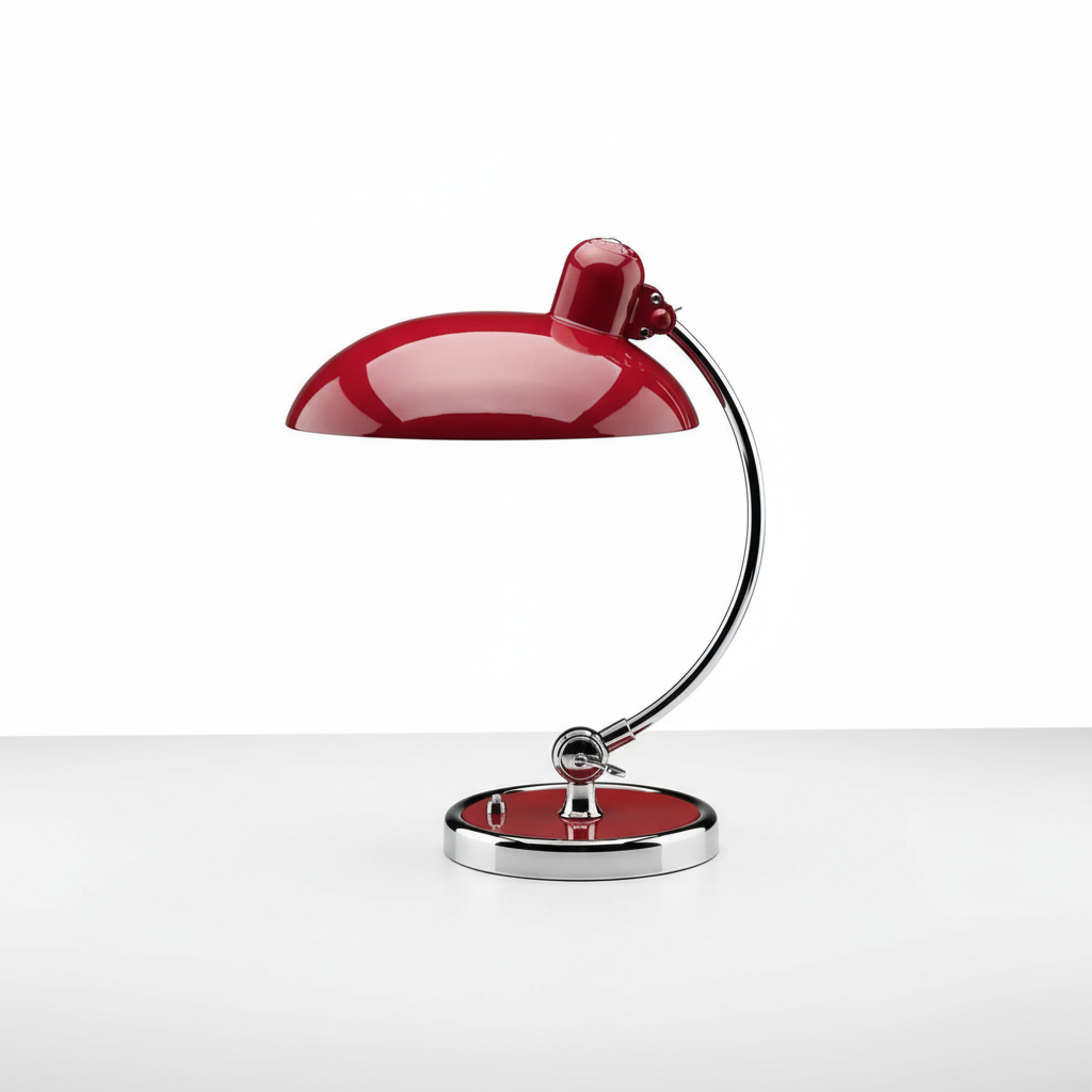 Lampa stołowa ScandiArc — smukły, zakrzywiony metalowy design inspirowany Bauhausem