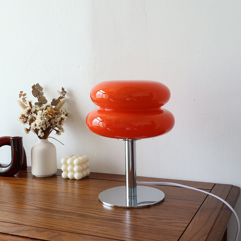 Włoska Designerska Lampa Stołowa ze Szkła – Nowoczesne Retro Oświetlenie do Salonu i Sypialni | Lampovo