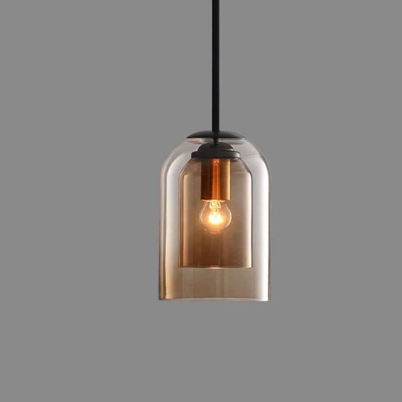 Elegancka szklana lampa wisząca - nowoczesna skandynawska lampa wisząca
