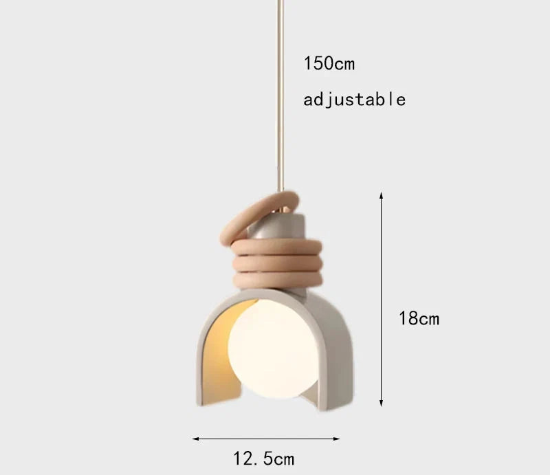 Lampa wisząca wabi-sabi | Japoński minimalistyczny design z żywicy o ciepłym, naturalnym blasku