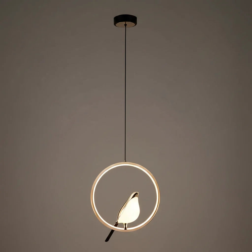Lampa wisząca Sroka – skandynawski design LED inspirowany ptakami