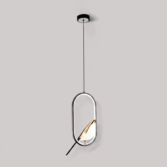 Lampa wisząca Sroka – skandynawski design LED inspirowany ptakami