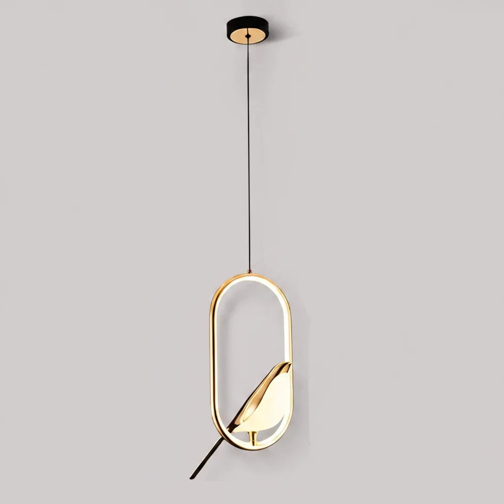 Lampa wisząca Sroka – skandynawski design LED inspirowany ptakami