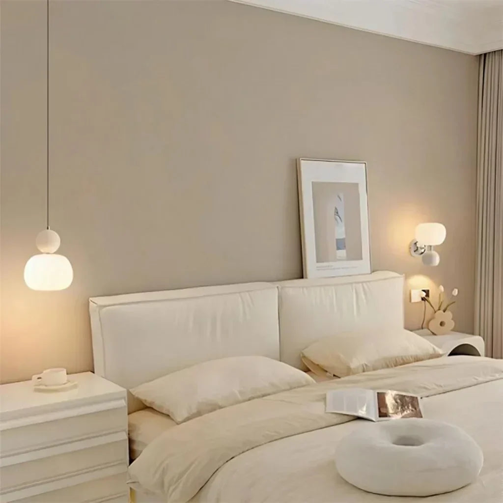 Skandynawska lampa wisząca w kształcie dyni — elegancka, nowoczesna oprawa LED sufitowa