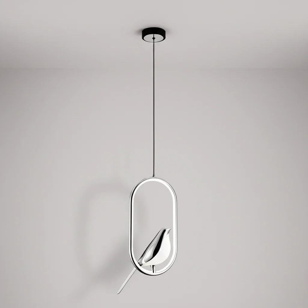Lampa wisząca Sroka – skandynawski design LED inspirowany ptakami