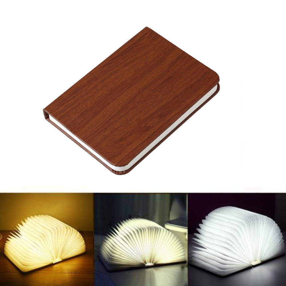 Lumibook – Składana Lampka Biurkowa LED, Ładowalna Lampa Nocna do Czytania, Design Skandynawski | Lampovo