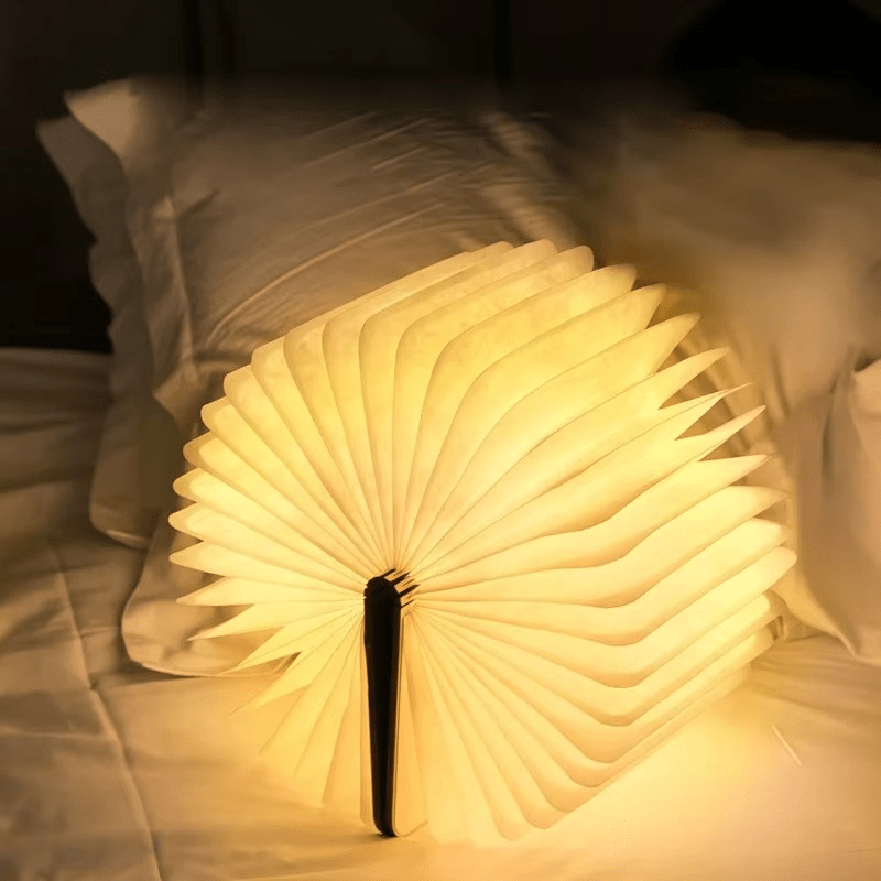 Lumibook – Składana Lampka Biurkowa LED, Ładowalna Lampa Nocna do Czytania, Design Skandynawski | Lampovo