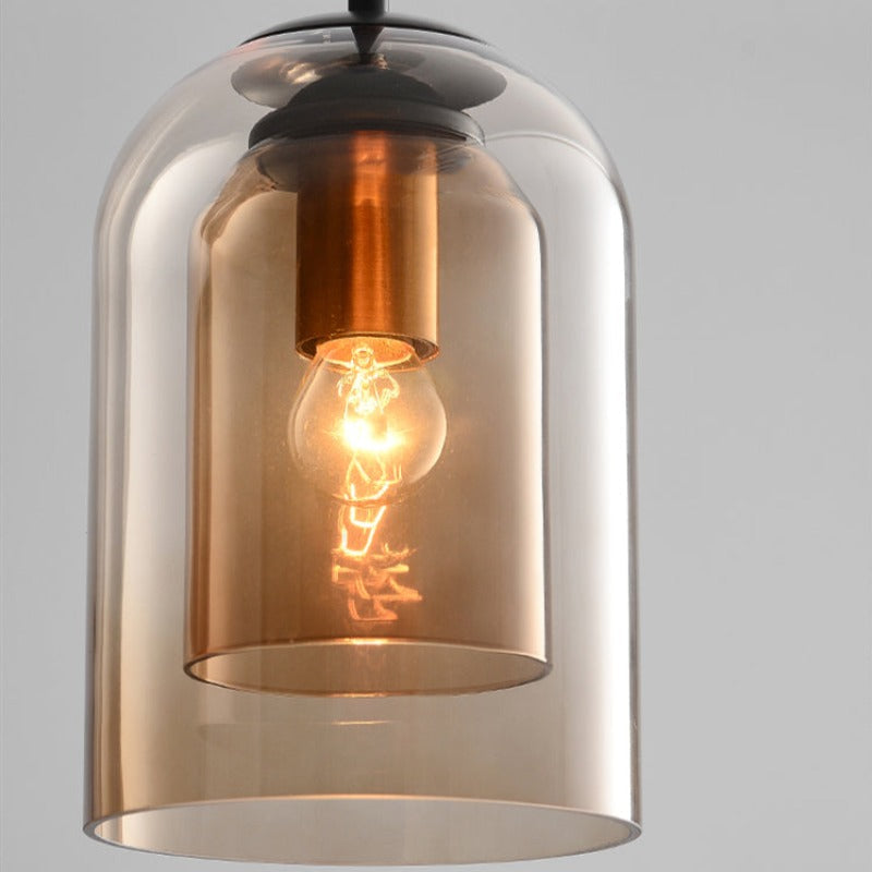 Elegancka szklana lampa wisząca - nowoczesna skandynawska lampa wisząca
