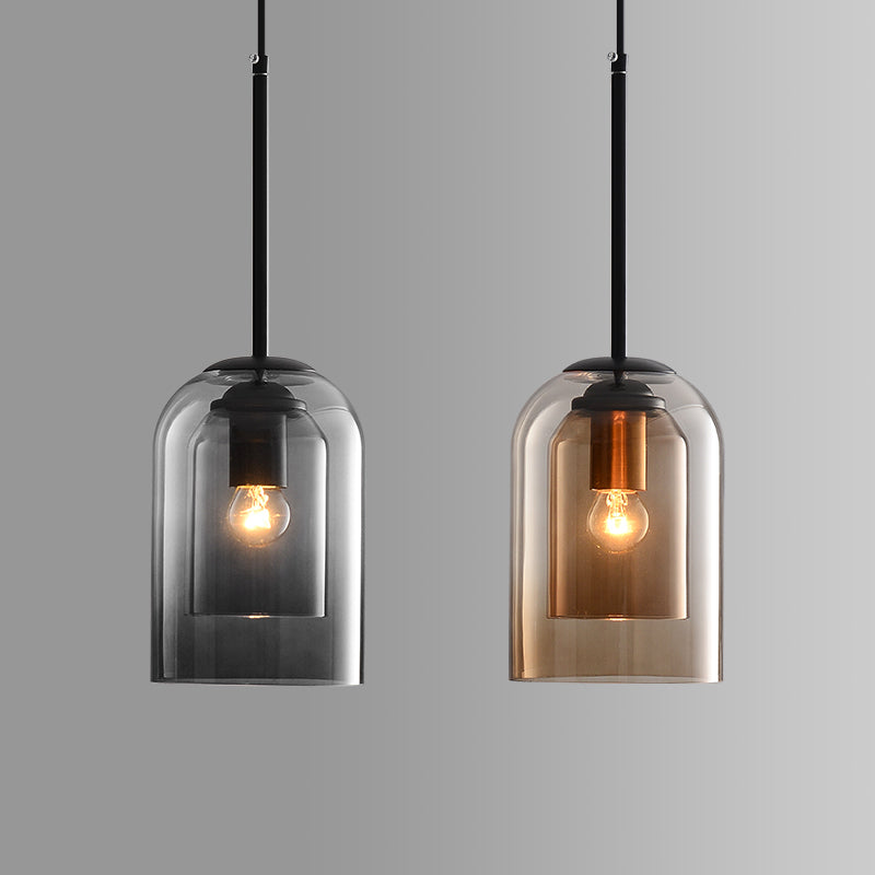 Elegancka szklana lampa wisząca - nowoczesna skandynawska lampa wisząca