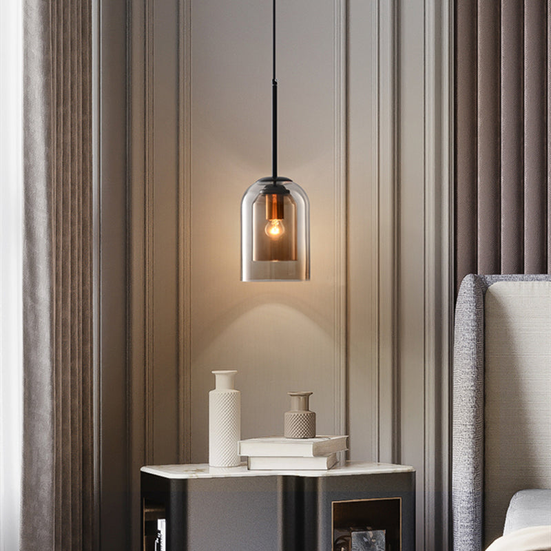 Elegancka szklana lampa wisząca - nowoczesna skandynawska lampa wisząca