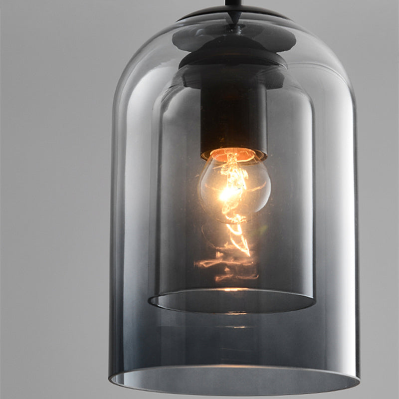 Elegancka szklana lampa wisząca - nowoczesna skandynawska lampa wisząca